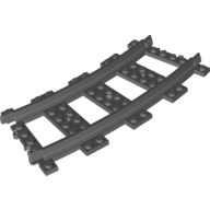 Lego kolej pro vlak RC zahnutá, tmavě modro šedá (4279716, 4279717)